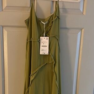 ZARA COMBINATION FLOWY DRESS